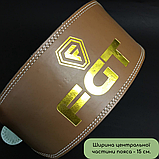 Тяжкоатлетичний пояс для спини, ремінь для присіду, пояс для залу, спортивний пояс для попереку (16025) М, фото 5