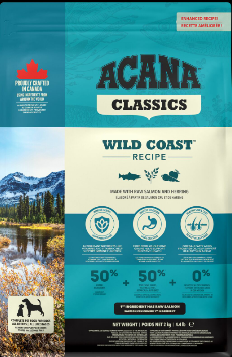 Сухий корм для собак всіх порід та всіх стадій життя ACANA Wild Coast Recipe Dog 2 кг (а56220)