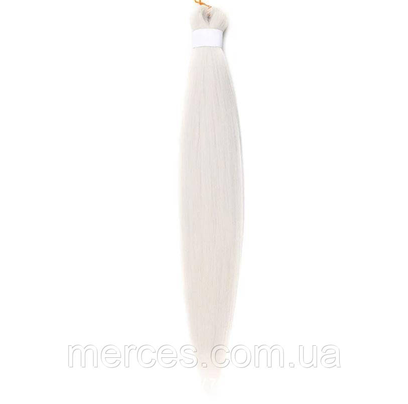 Канекалон Easy Braid однотонний світло-сірий блонд Довжина 65см Вага 90 грам Низькотемпературний 100-150 °С Grey EZ