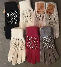 Ангорові рукавички, кольори різні