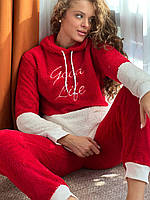 Червона піжама. Мʼякий зручний домашній костюм. Одяг для дому., фото 5