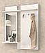 Настінна вішалка з дзеркалом для верхнього одягу в передпокій, коридор 90 см Брайт 900, фото 3