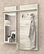 Настінна вішалка з дзеркалом для верхнього одягу в передпокій, коридор 90 см Брайт 900, фото 4