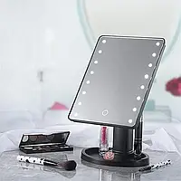 Зеркало с Led подсветкой Magic Makeup Mirror, Зеркало с сенсором, Зеркало для макияжа, Черный