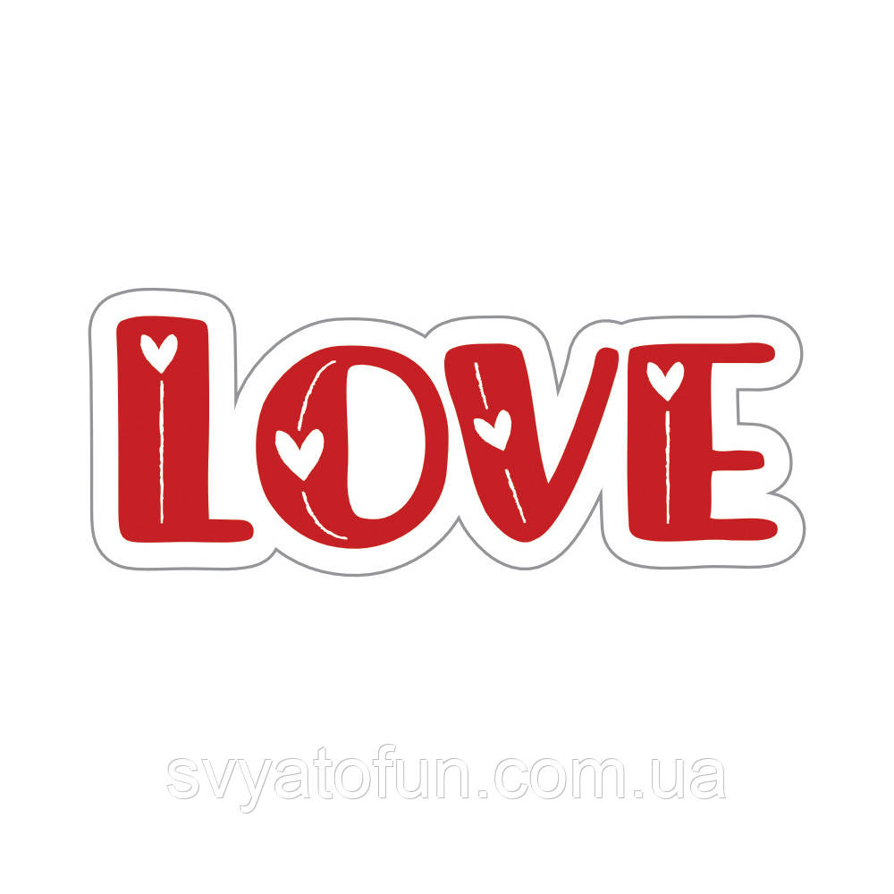Ростова фігура "Love" 100х40 см
