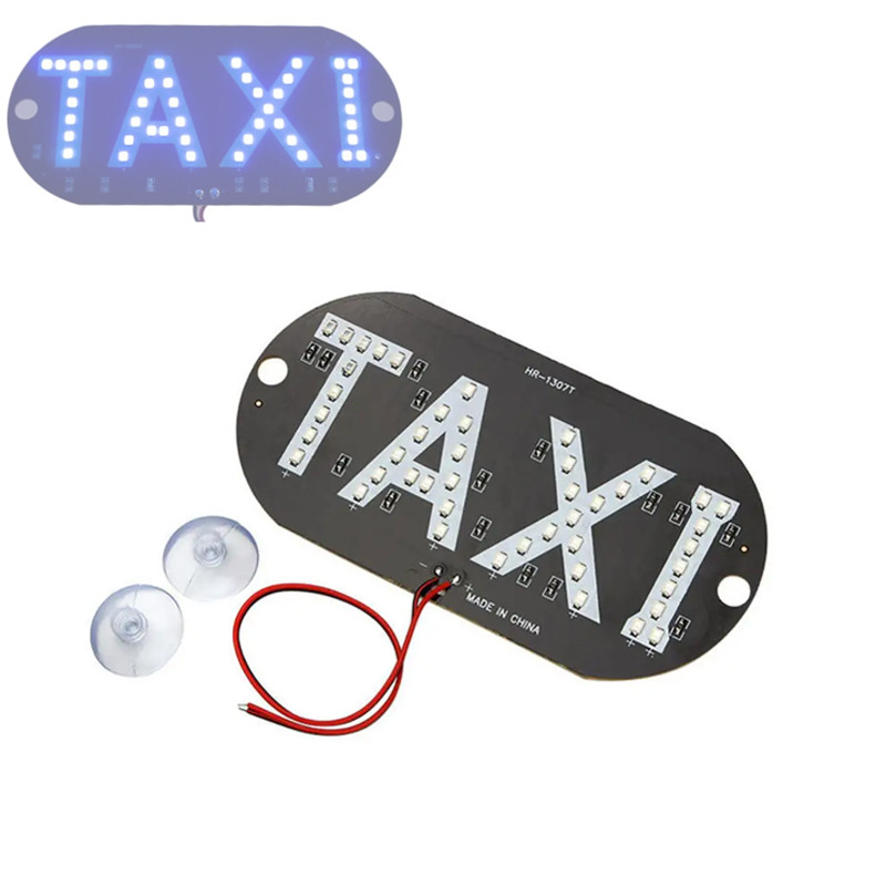 Світлодіодна табличка таксі TAXI 12В, синій, фото 1