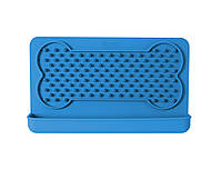 Горизонтальный силиконовый коврик Dexas Snack&Distract-H для лакомств для собак и кошек голубой (PW8502194)
