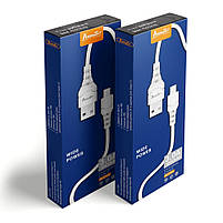 Кабель Avantis A100 Wide Power 3A charging data cable Micro White, фото 3