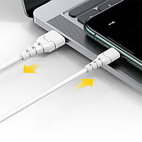 Кабель Avantis A100 Wide Power 3A charging data cable Micro White, фото 4