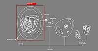 Рулевое коесо б/у Nissan Leaf - 48430-4NP0A