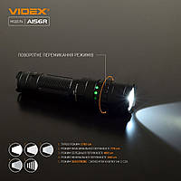 Переносной ручной светодиодный фонарь, Легкий тактический фонарь 1700Lm 6500K, SLK