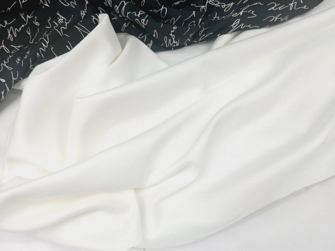 

Ткань Джерси, трикотаж, белый