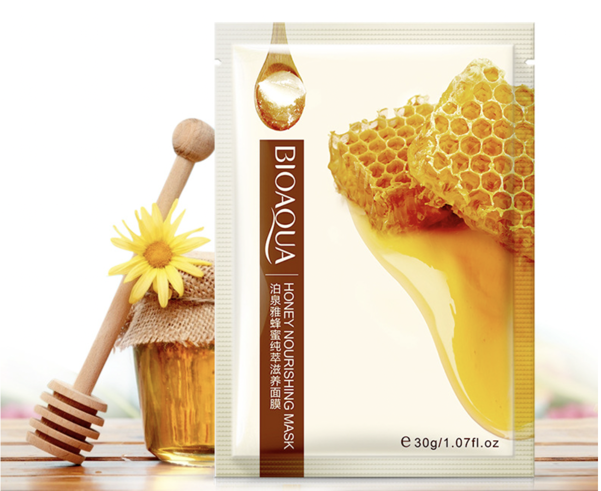 

Питательная тканевая маска для сухой кожи с экстрактом меда Bioaqua Nourishing Mask