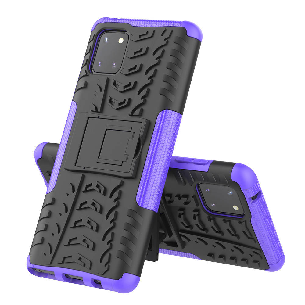 

PC + TPU чехол Armor для Samsung Galaxy Note 10 Lite (8 цветов) фиолетовый
