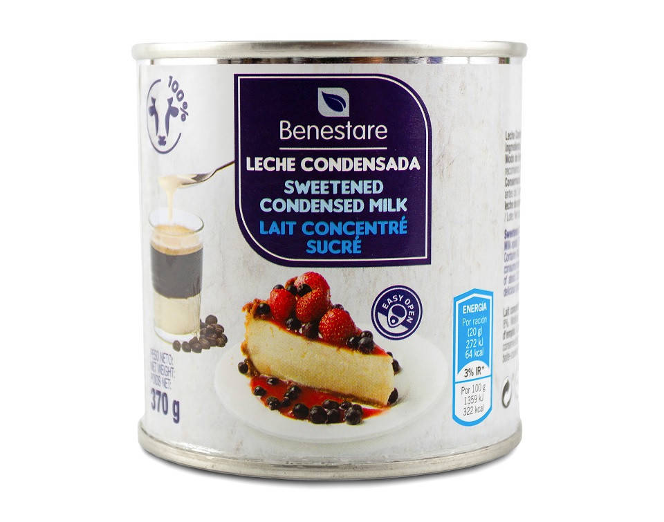 

Сгущенное Молоко Benestare Leche Condensada Без глютена 370 г Испания