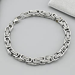 Браслет зі сталі Ахіллес 40798 ширина 6 мм довжина 22