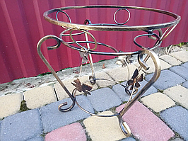 Кована підставка для квітів на 1 елемент велика миска, підставка для рослин металева