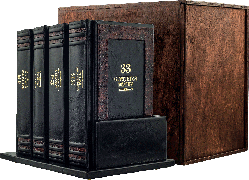 Искусство власти Роберт Грин подарочные книги в кожаном переплете 4 тома на подставке ПБВ83916
