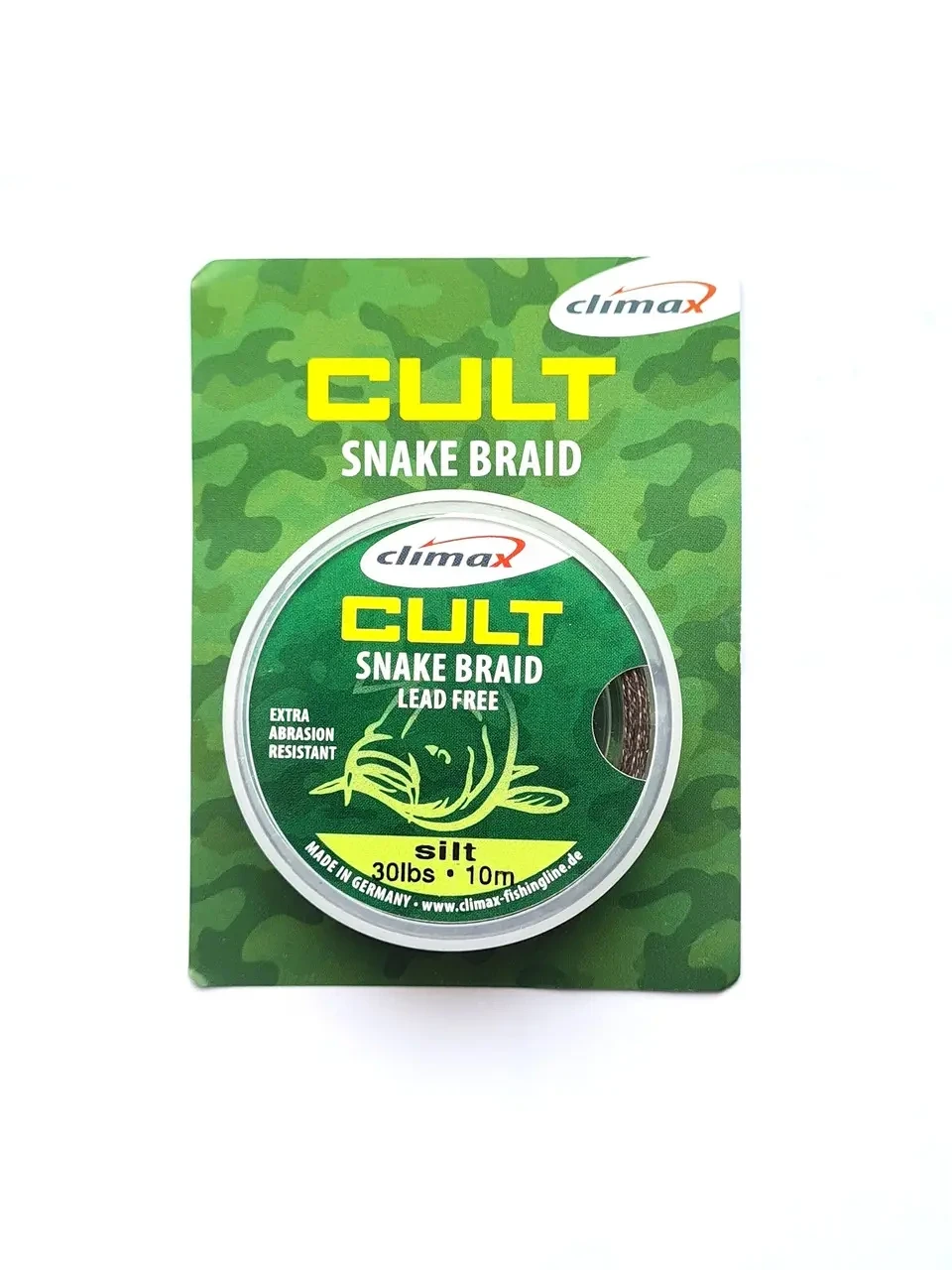 Лідкор без сердечника Climax Cult Snake Braid Leadcore 30lb 10 m Weed, фото 1