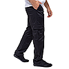 Штани кухаря чоловічі Arviko Карго стрейчеві 5 кишень чорні, фото 3
