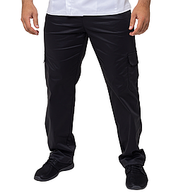 Штани кухаря чоловічі Arviko Карго стрейчеві 5 кишень чорні