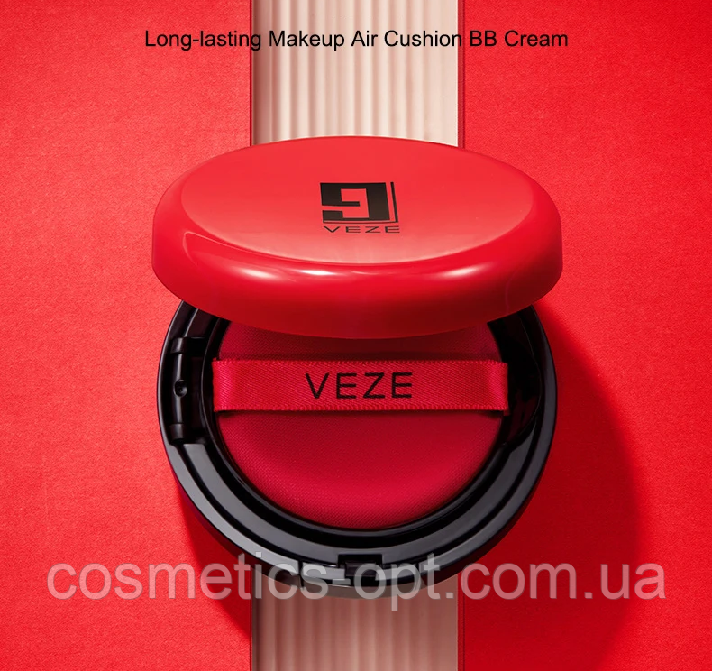 ВВ крем у кушоні Veze Beautiful Long-lasting Makeup Cushion BB Cream (Тон 1 – натуральний бежевий), 15 г, фото 1