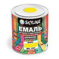 Емаль для підлоги SkyLine Жовтий RAL 1021 0.75 л