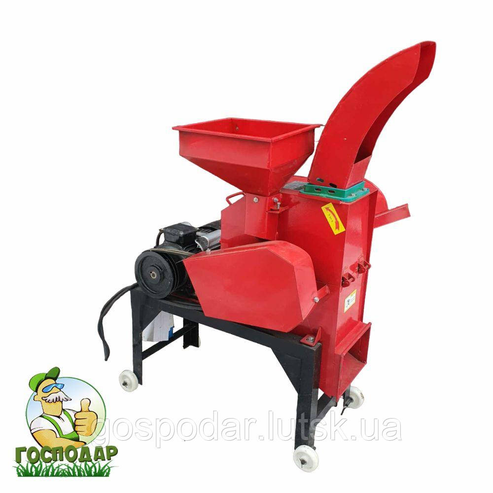 Універсальний подрібнювач кормів 4.0 кВт ГОСПОДАР МС-400, дробарка для приготування корму тваринам, фото 1