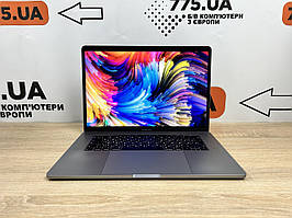 Ноутбук Apple MacBook Pro 15 2018, 15.4", Intel Core i7 4.1GHz, RAM 16ГБ, NVME 256ГБ, Radeon Pro 4GB, гарантія 12 міс