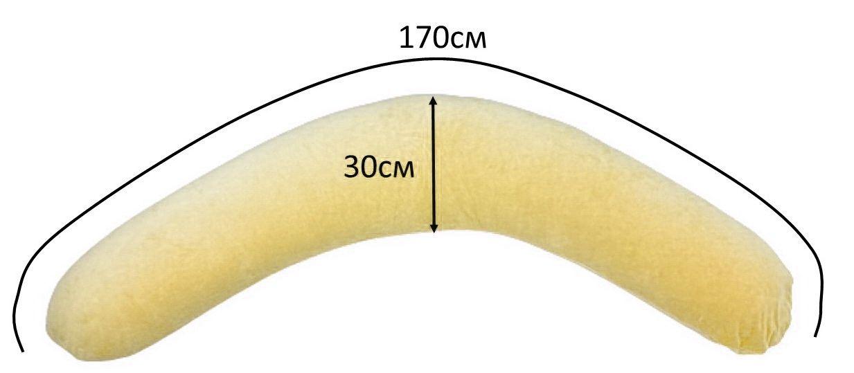 Наволочка на подушку "Comfort" для вагітних і годування з Велюру арт1026,Лежень,Україна, фото 1