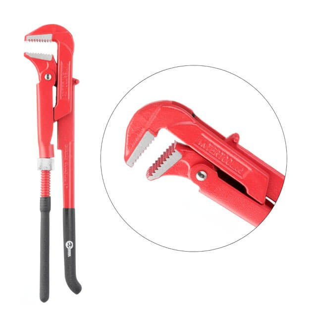 Ключ трубний 1.5", 90° INTERTOOL HT-0188