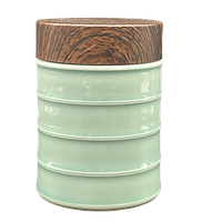 Баночка 200 ml. Голубая Storage pot керамическая для хранения чая и матчи