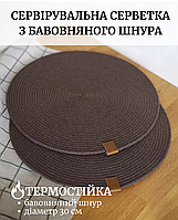 Подтарельник плейсмат сервировочная салфетка из хлопка в стиле zara home, ikea скатерть