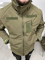 Водонепроницаемая и ветрозащитная тактическая куртка цвета хаки SINGLE SWORD Softshell L