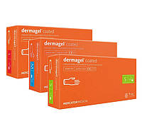 Перчатки латексные без пудры медицинские Dermagel® coated S, М, L 100 шт