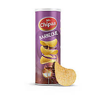 Чіпси Mr. Chipas BBQ, барбекю, 160 г, 24 уп/ящ