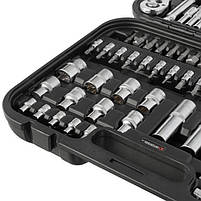 Набір інструментів INTERTOOL ET-8111, 1/2 "& 1/4" 111 од., Cr-V, у кейсі, фото 4