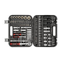 Набір інструментів INTERTOOL ET-8111, 1/2 "& 1/4" 111 од., Cr-V, у кейсі, фото 6