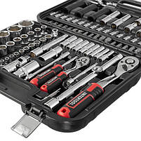 Набір інструментів INTERTOOL ET-8111, 1/2 "& 1/4" 111 од., Cr-V, у кейсі, фото 3