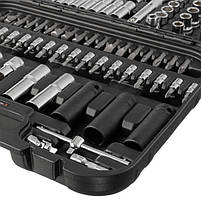 Набір інструментів INTERTOOL ET-8111, 1/2 "& 1/4" 111 од., Cr-V, у кейсі, фото 8
