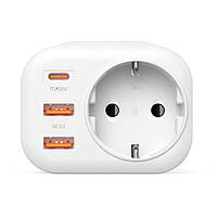 Многофункциональная розетка Proove Multifunctional Socket (1Type-C 20W+2USB) white (PSMF20210002)