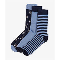 Набір шкарпеток Barbour dog striple gift set sock pack 3 шт.