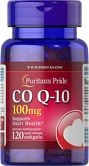 Co Q10 100 мг Puritan's Pride Q-SORB для покращення нервової системи пам'яті 120 капсул