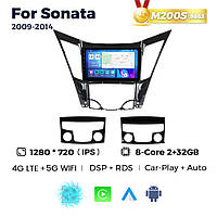 Штатная магнитола Hyundai Sonata (YF) (2009-2014) M200 (2/32 Гб), HD (1280x720) QLED, GPS + 4G + CarPlay