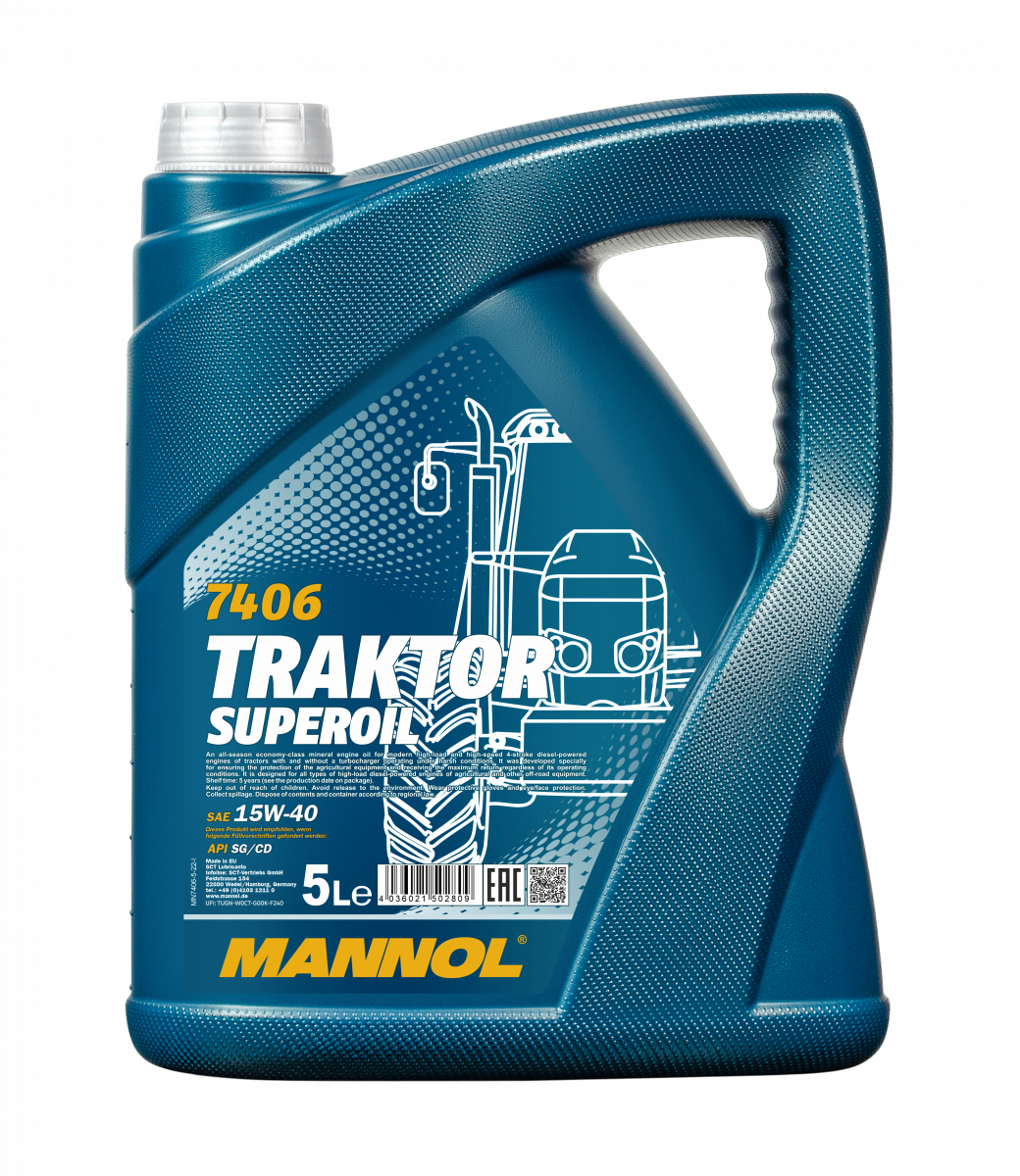 Моторна олива Mannol Traktor Superoil 15W-40 5л SG/CD