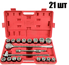 Набір головок Bbulltech, 3/4", 21 шт торцевих