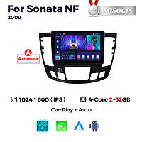 Штатная магнитола Hyundai Sonata (NF) (2009-2010) M160 (2/32 Гб), HD (1280x720) QLED, GPS + CarPlay