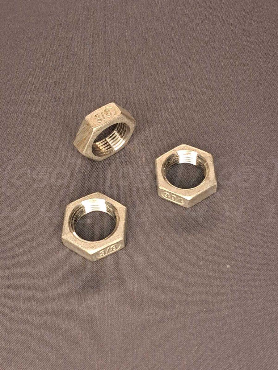 Контргайка нержавіюча Ду 10 (3/8") шестигранна DIN 431, ДСТУ 8969-75