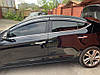 Hyundai Elantra 2015-2020 - вітровики з хромом (4 шт, Niken), фото 2