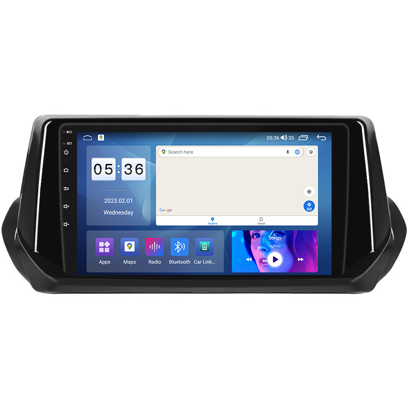 Стандартне радіо Леско для Peugeot 2008 II 2019-N. Екран 9 "2/32 Гб Carplay 4G Wi-Fi GPS Prime, фото 1